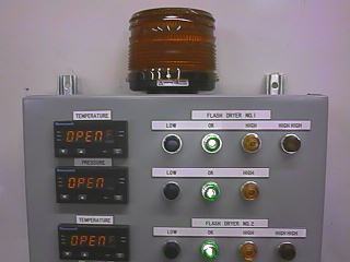 Flash Dryer Control Panel